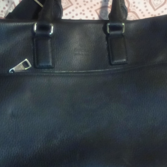 GUCCI Leather  Book Bag Navy Blue - Picture 1 of 8